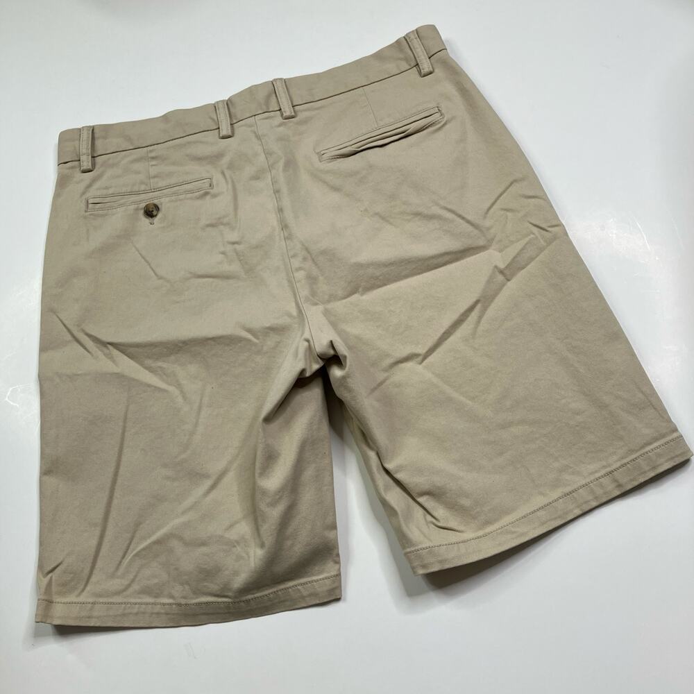 Old Navy | Ultimate Slim Built-In Flex Tan Cotton Chino Shorts Mens 34 - Picture 5 of 6